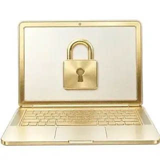 Laptop with padlock — Pure Casino