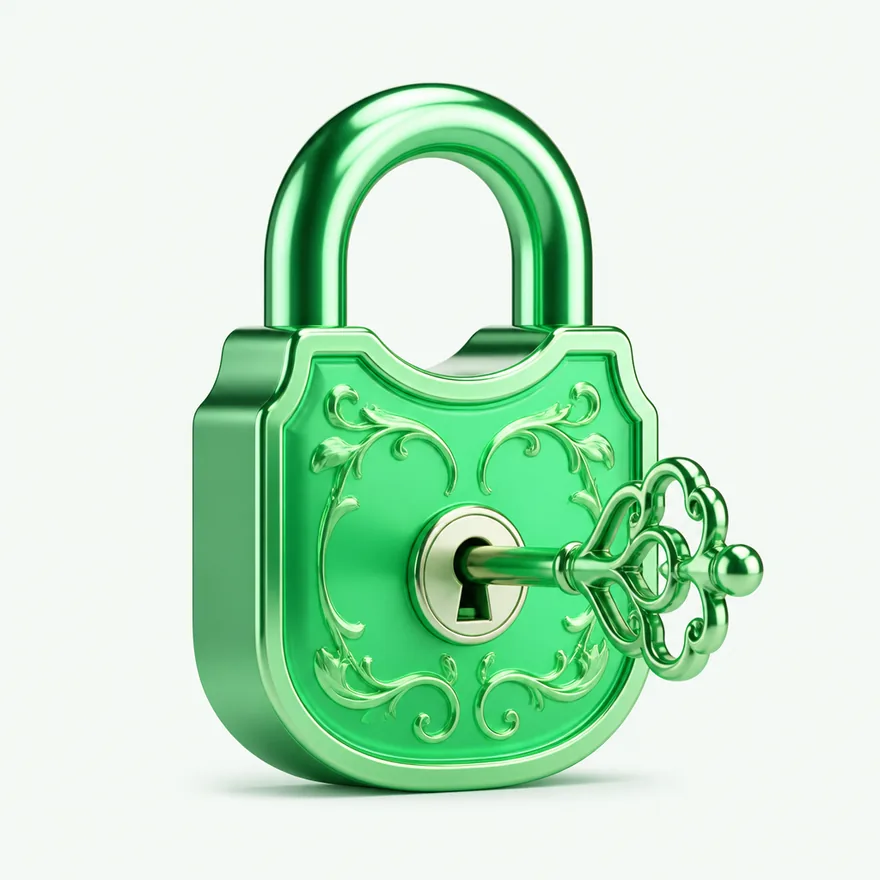 Padlock with key — Pure Casino