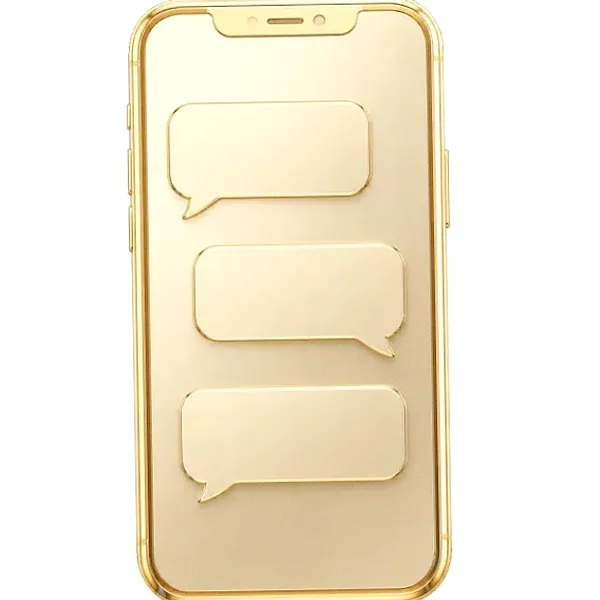 Smartphone with chat bubbles — Pure Casino