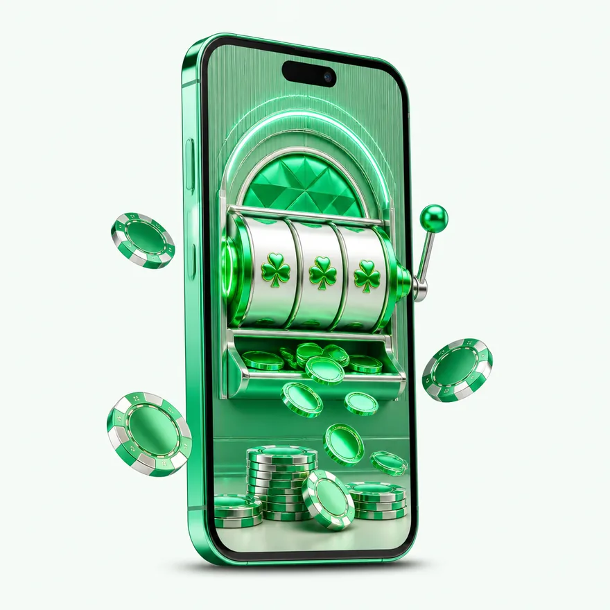 Smartphone with glowing screen — Pure Casino