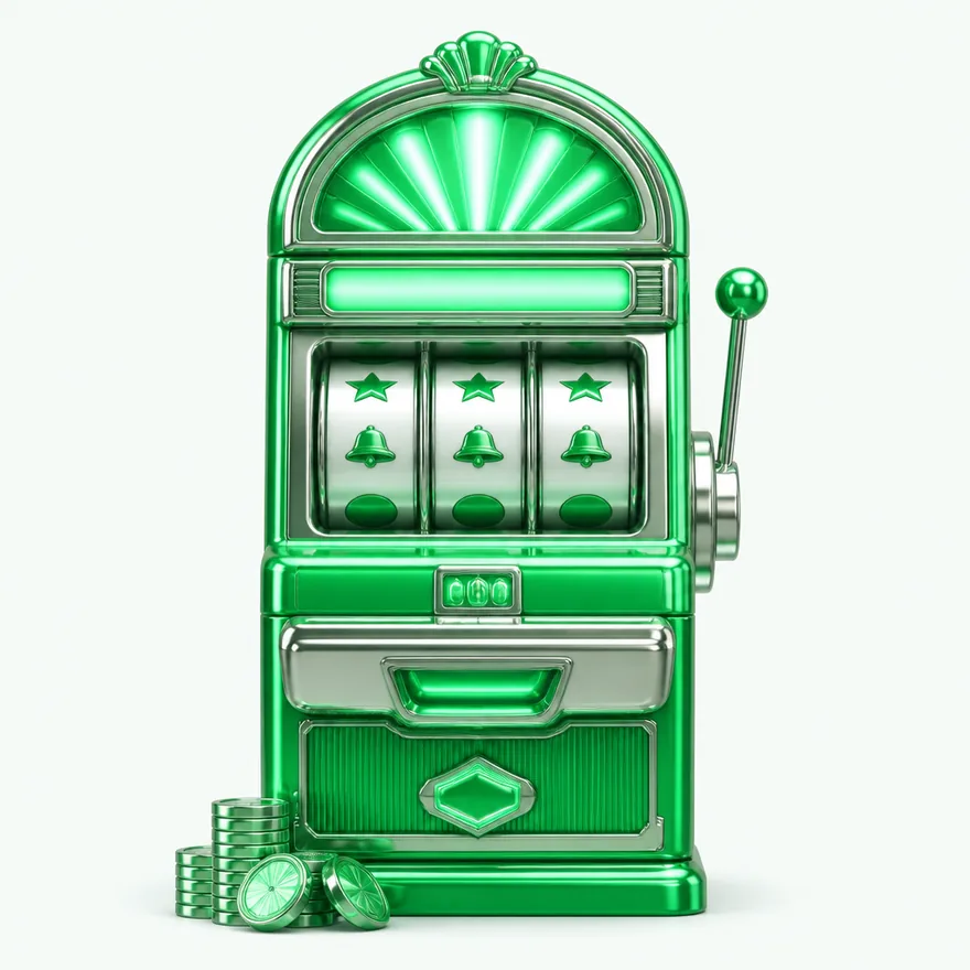 Slot cabinet with marquee — Pure Casino