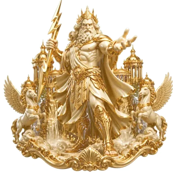 Zeus with lightning — Pure Casino