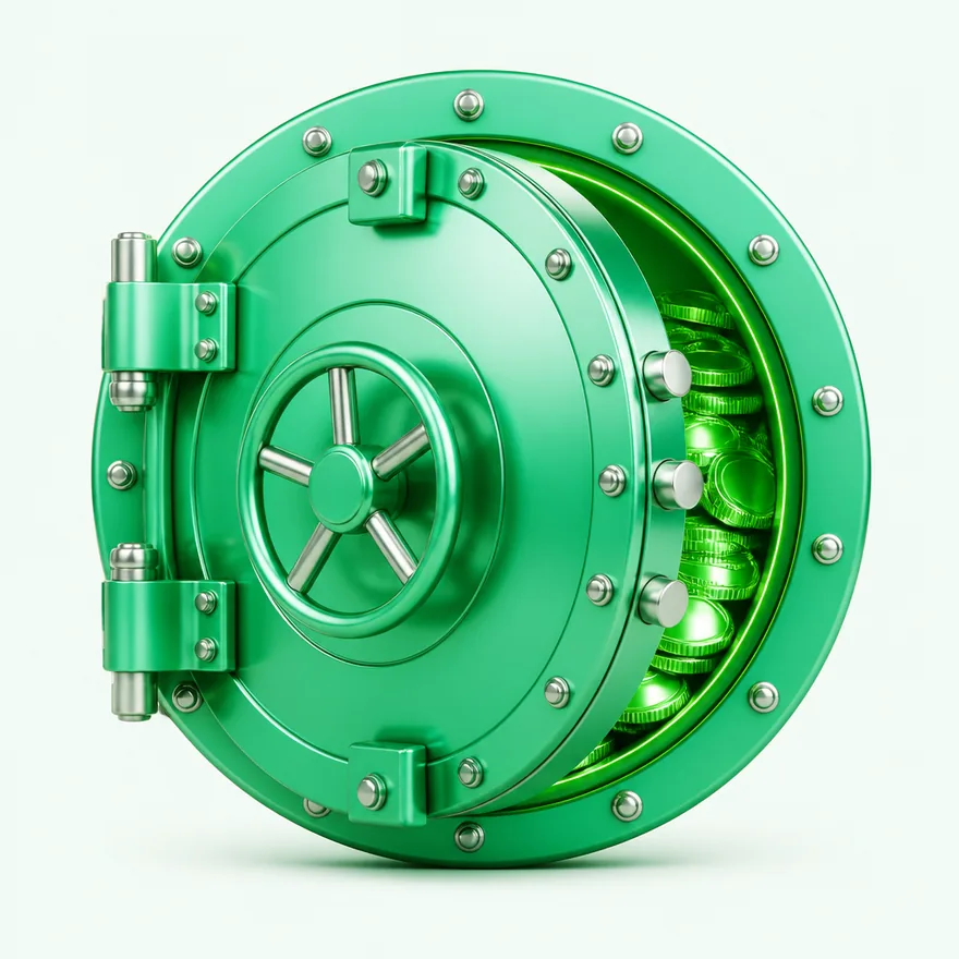 Round bank vault — Pure Casino