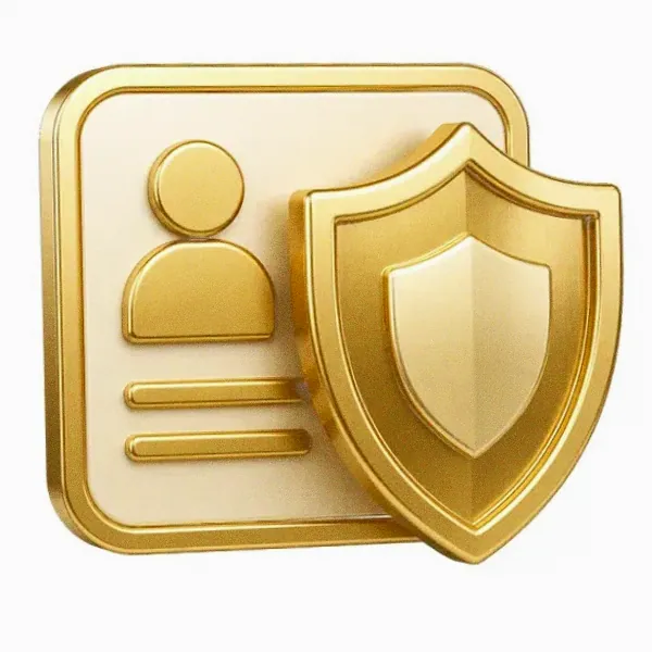 Shield and id card — Pure Casino