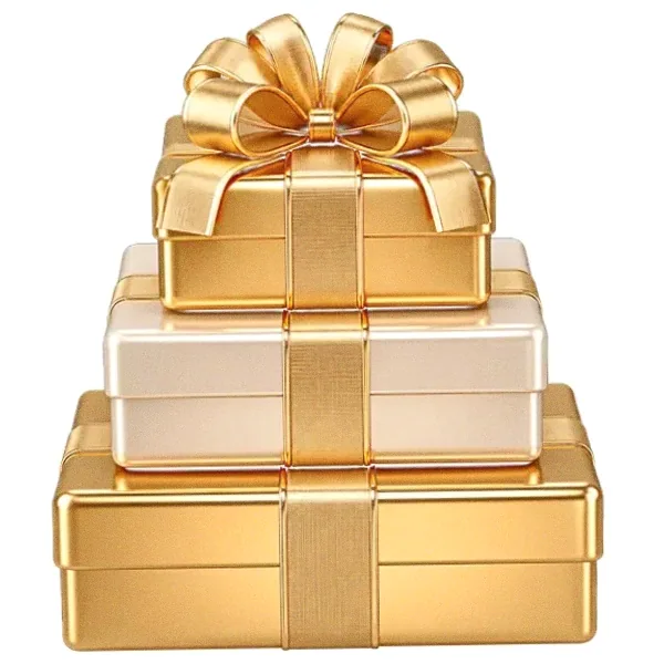 Stacked gift boxes — Pure Casino