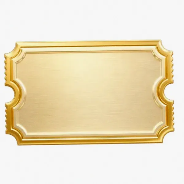 Blank ticket plaque — Pure Casino