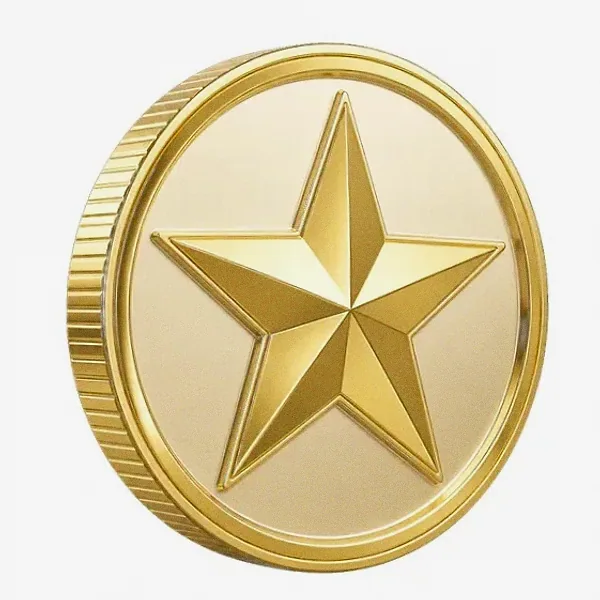 Star-emblem coin — Pure Casino